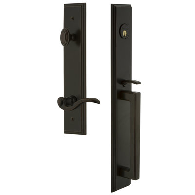 Carré One-Piece Complete Inactive Dummy Handleset with D Grip and Bellagio Lever