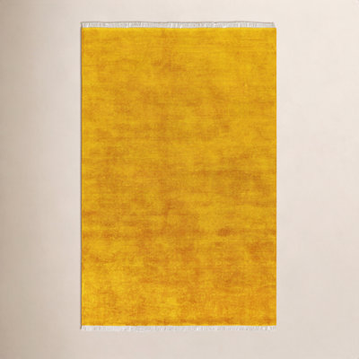 Clio Hand-Woven Beige Wool Rug