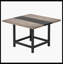 Table de salle à manger carrée 39 po x 39 po x 29 po Farmhouse