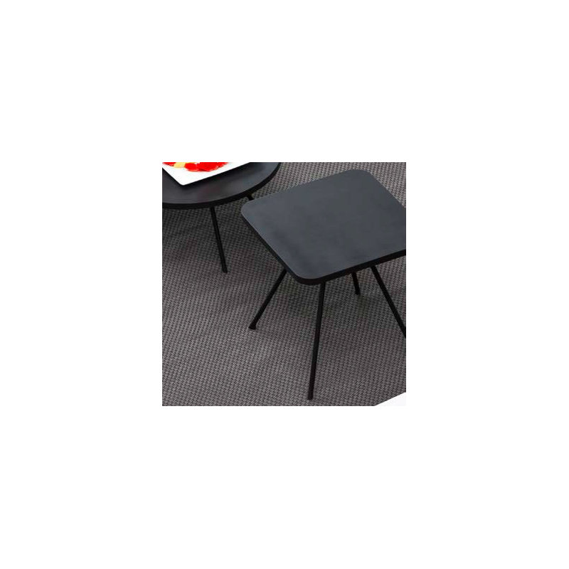 Attol Outdoor Square Coffee Table, 17.63" W x 17.63" L x 19.19" H, Anthracite