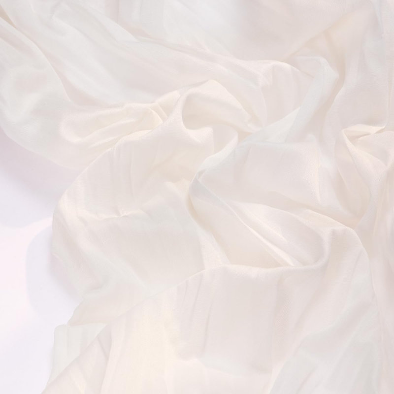 Chemin de table 120 po (10 pi) Boho, Blanc Ivoire