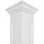 Ensemble de colonnes encastrées carrées classiques en PVC non capitonnés Craftsman Classic Crown Capital & Crown Base-36091977