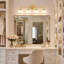 Dimmable Bathroom Wall Light with White Glass Shades-907329097-907329102-907329100