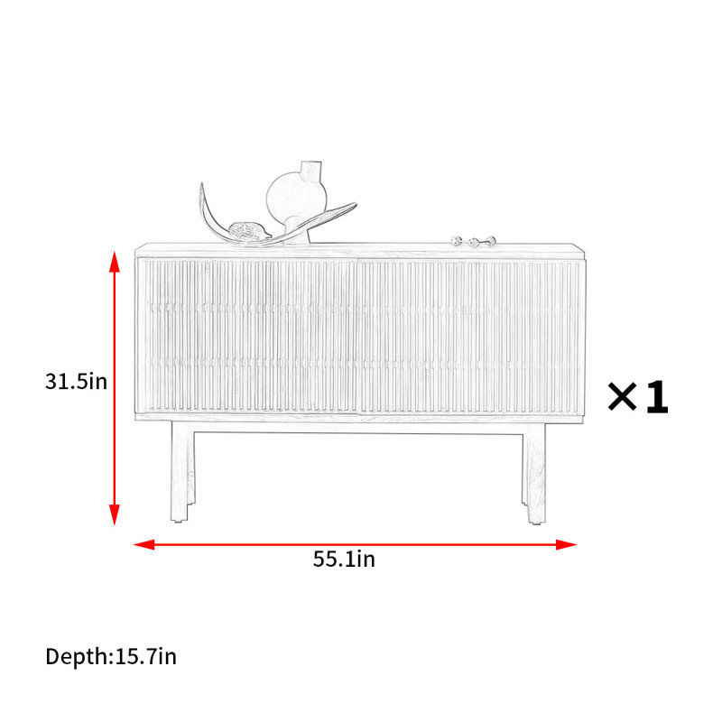 Nordic Retro Sideboard