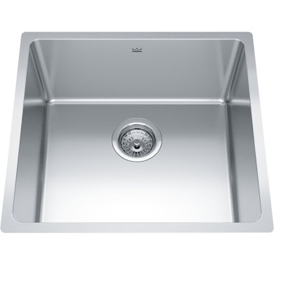Évier de cuisine avec crépine à panier encastrable L 20 po x l 18 po Brookmore