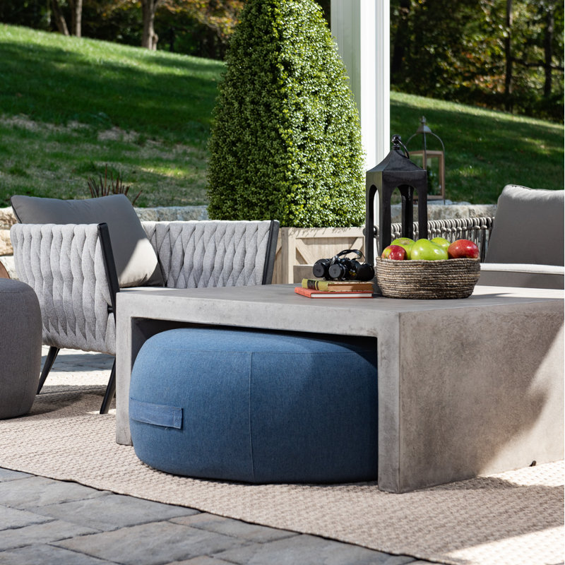 Talita Outdoor Pouf, Graphite