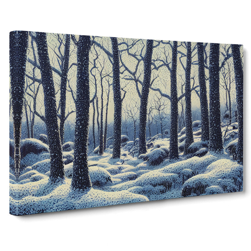 Charismatic Winter Forest - Wrapped Canvas, 50cm H x 76cm W x 3cm D