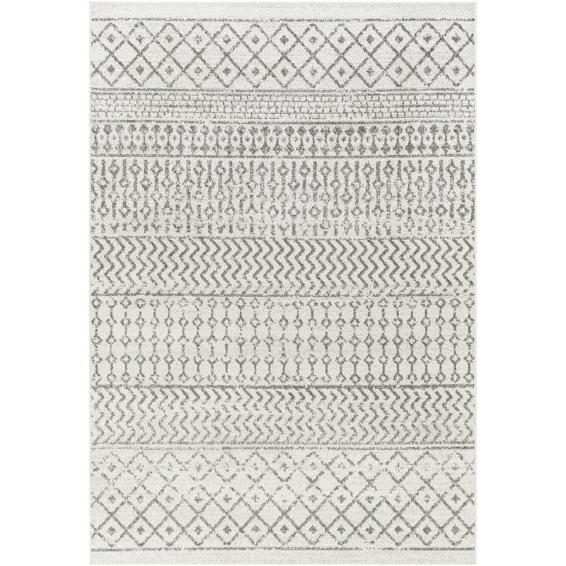 Bernhard Global Ivory/Gray Area Rug, Rectangle 12' x 15'