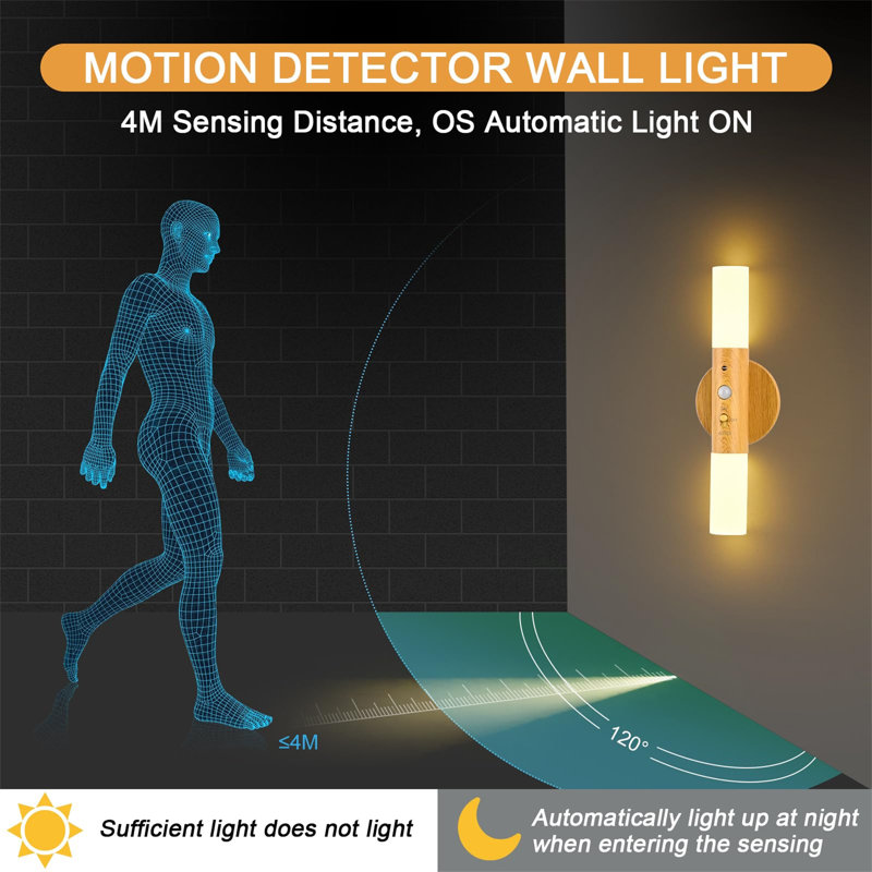 Dantrell Wood LED Wallchiere