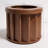 Round Strata Planter SM - Dark Brown-781066782-781066777