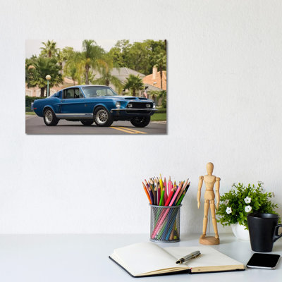 1968 Shelby Gt 500 Kr Fastback - Wrapped Canvas Print