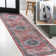 Sarok Ogee Medallion Machine-Washable Red/Blue/Brown Rug