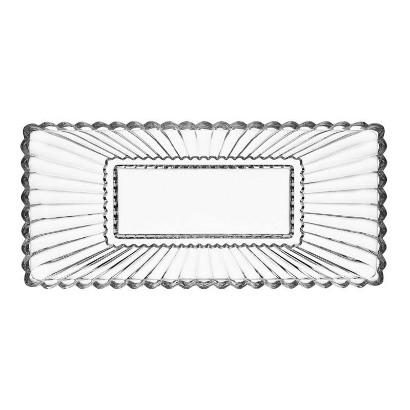 Estate 14.75 in. Crystal Rectangular Tray