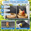 37.3"L Outdoor Wooden Chicken Coop with Asphalt Roof, Pull-Out Tray, Nesting Box for 3-5 hens