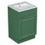 Meuble-lavabo de 20 po avec lavabo, meuble-lavabo avec tablette de porte et tablette réglable-105601295