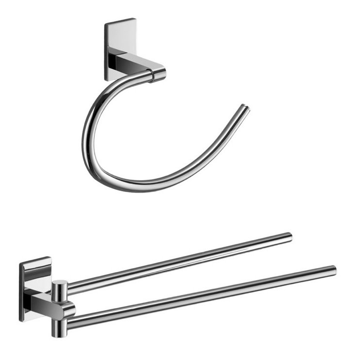 Dowsing 2 - Piece Bathroom Hardware Set, Chrome