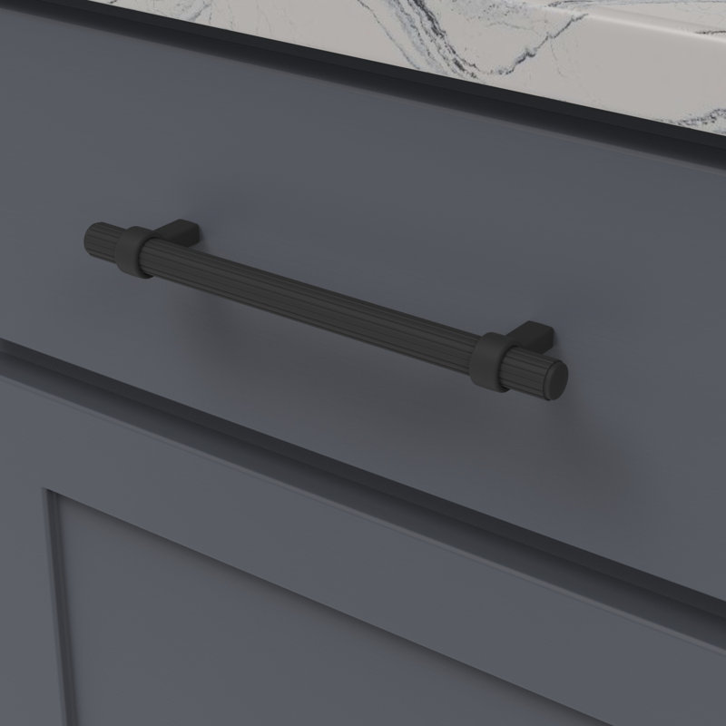 Sinclaire Bar / Handle Pull, 6.31, Matte Black, 0.75