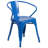 Lubron 31.5'' x 63'' Rectangular Metal Indoor-Outdoor Table Set with 4 Arm Chairs-24678765-98689510