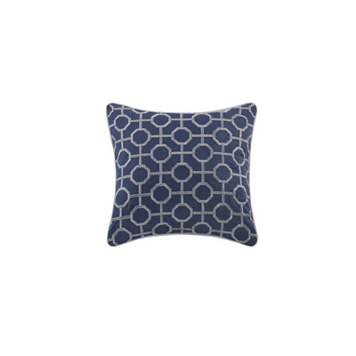 Luxury Jacquard Bedding Sets, Polyester Navy Quilt With Decorative Pillow, Traditional Style For All Seasons
