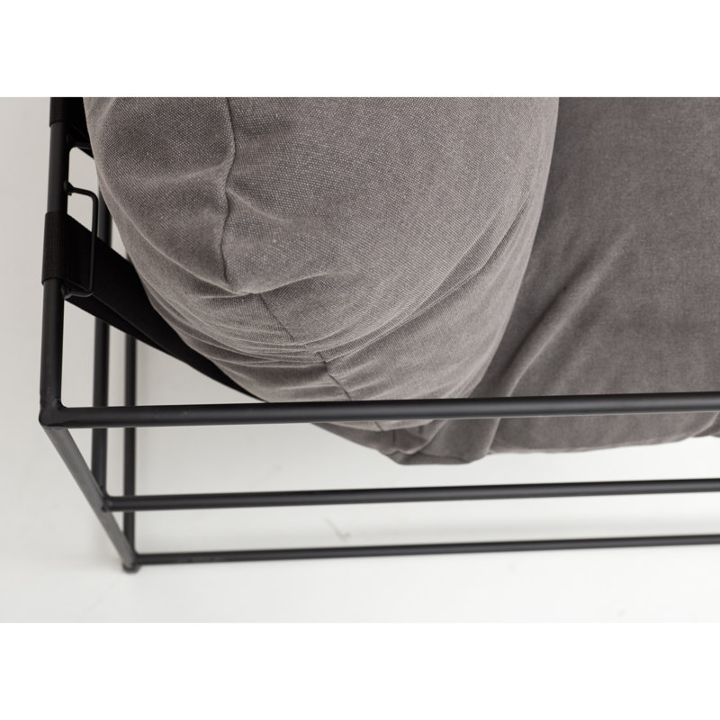 Danita Armchair, Washed Grey Performance Canvas