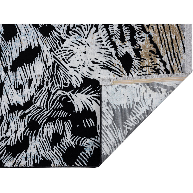 Tapis noir Tewkesbury, Tapis de couloir 2 pi 3 po x 7 pi 10 po