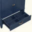 Meuble-lavabo de salle de bain avec lavabo de style rétro, espace de rangement multifonctionnel, tablette de porte, porte à fermeture en douceur (robinet non inclus)