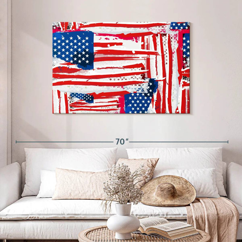 Borges Abstract Flag, 30" H x 45" W
