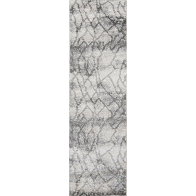 Tapis gris Northwick, Tapis de couloir 2 pi 3 po x 7 pi 6 po