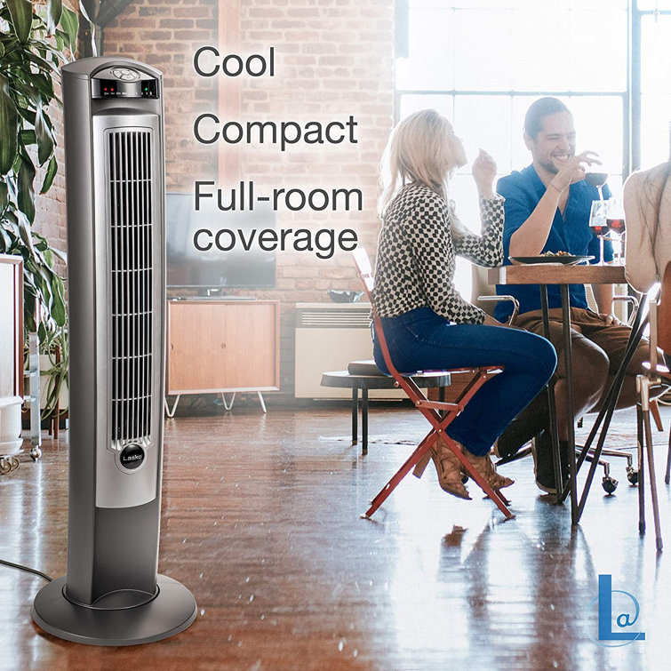 Lasko 42 3-Speed Wind Curve Nighttime Setting Tower Fan With Remote  Control | Wayfair