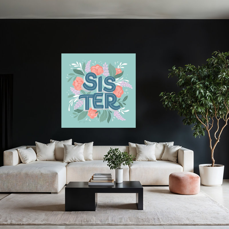 Art contemporain Sister, H 48 po x l 48 po