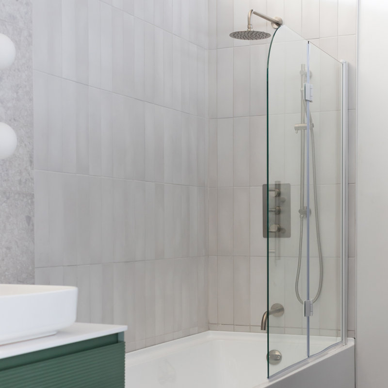 Pare-baignoire Alfonso blanc mat, Satin