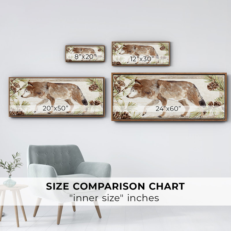 «Rustic Barnwood Animals Collection D», toile encadrée, H 12 po x l 30 po