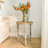 Accent Rustic Wooden Carved Coffee Table
