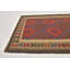 Tapis de surface en laine rouge/brun 3 pi 6 po x 6 pi 5 po one-of-kind-noué la main Lorain