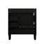 Meuble-lavabo noir 30 po. Armoire de rangement abondante - 1 porte à fermeture douce et 3 tiroirs-750044827
