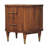 Ribbed Bedside With Brass Accents