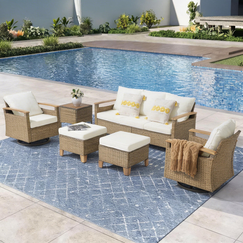 5 - Person Outdoor Seating Group With Cushions