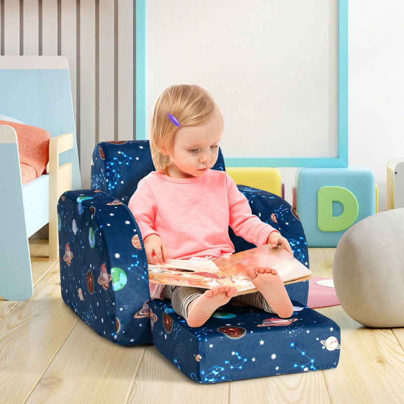 Bancora Kids 7'' Recliner and Ottoman