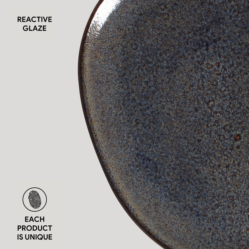 Assiette plate en grès 12,2 po Titanium Commercial