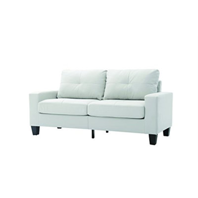Vegas Faux Leather Square Arm Sofa by Glory Furniture