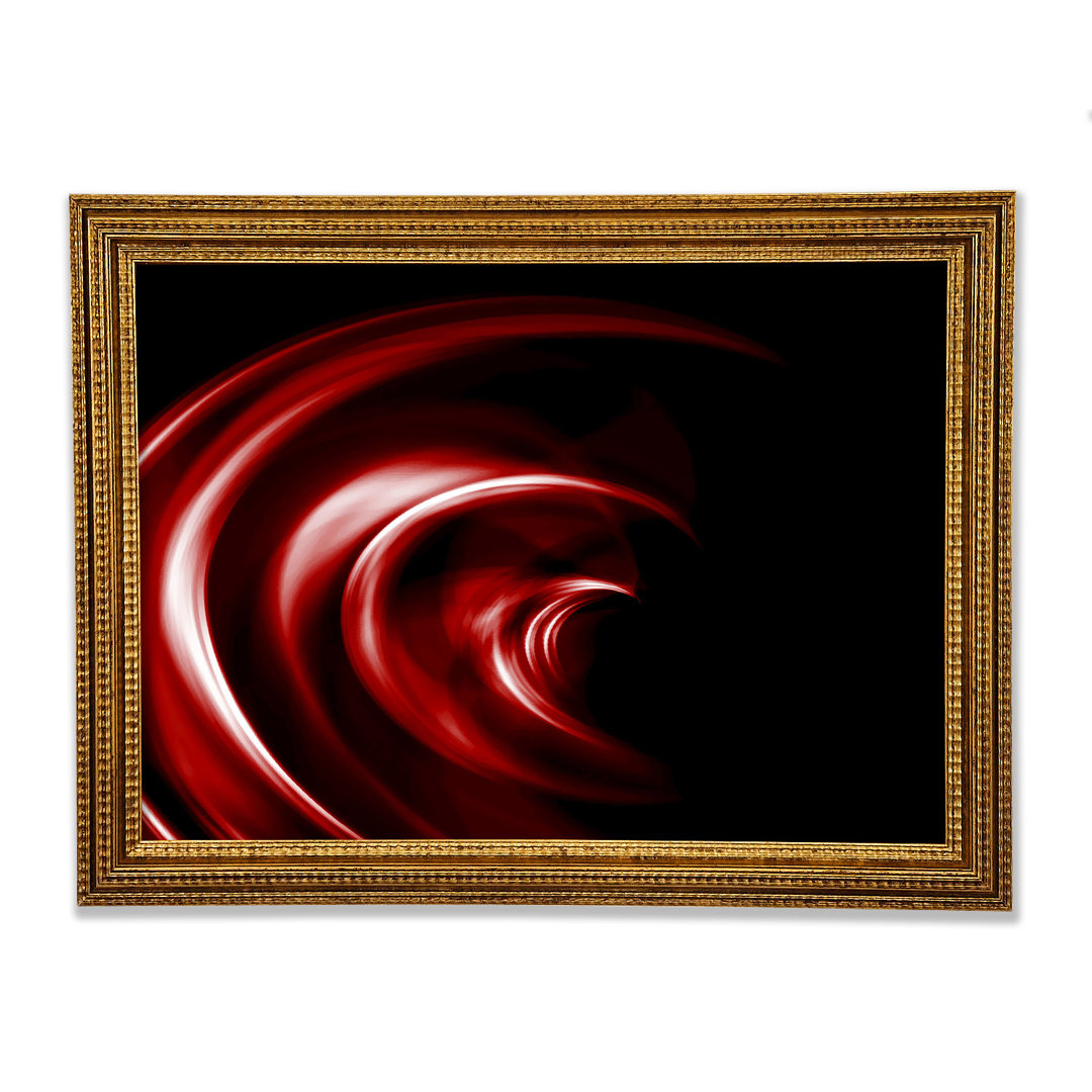 Gerahmtes Wandbild Helter-Skelter Deep Red