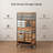 44 Inch Tall Multi-Drawer Vintage Cabinet, Industrial Style Metal Cabinet