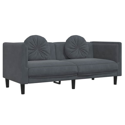 Muk Designs Sofa Chair With Cushion Brown Velvet by Mercer41