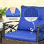 Ensemble de chaises berçantes de patio avec chaises berçantes et table basse à 2 niveaux pour le jardin, le porche et la cour-266419029