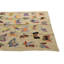Tapis ivoire carré 6 pi Pelfrey