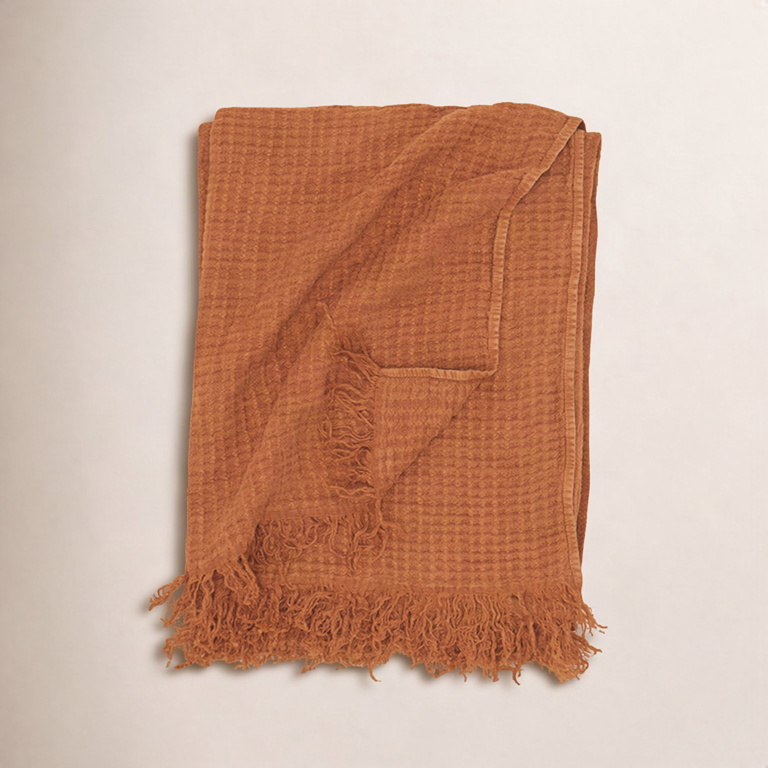 Simple Throw Blanket, 70" L x 50" W, Terracotta