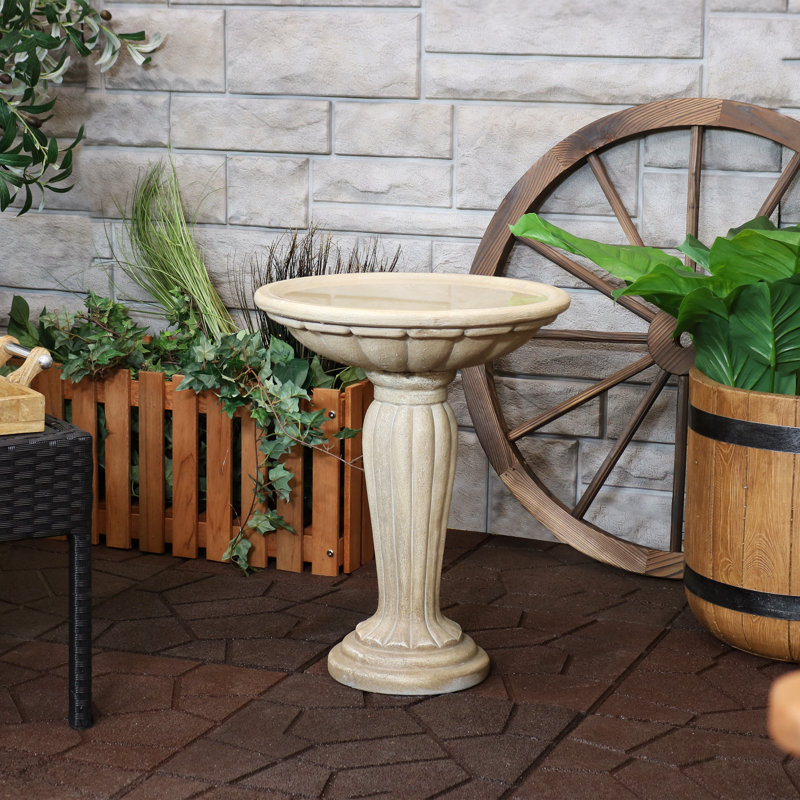 Espino Bird Bath, Beige