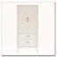 Armoire de rangement pour garde-manger de 53,5 po de hauteur, buffet moderne Mid-Century, armoire de rangement rétro avec portes et tiroirs pour le hall d'entrée, le salon, la cuisine et le garage-121083054