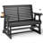 Solid Wood Two-Person Patio Glider-508784236