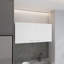 Armoire murale H 19 po, deux portes, deux tablettes internes, blanc